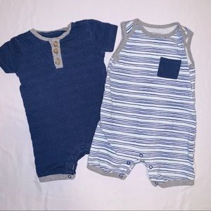 Burt’s Bees Baby | 0-3 Months Baby Boy Rompers